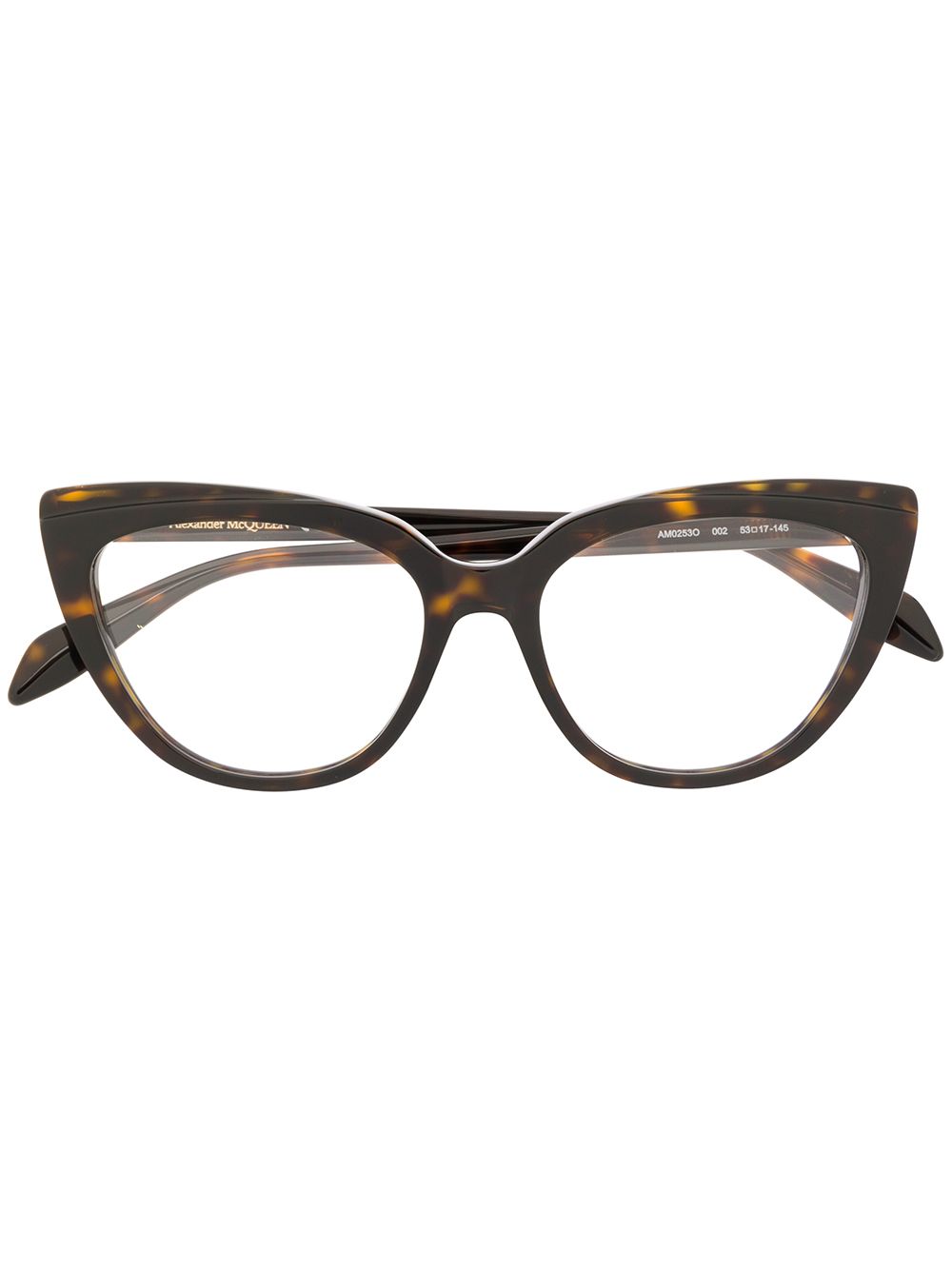 фото Alexander mcqueen eyewear очки в оправе 'кошачий глаз'