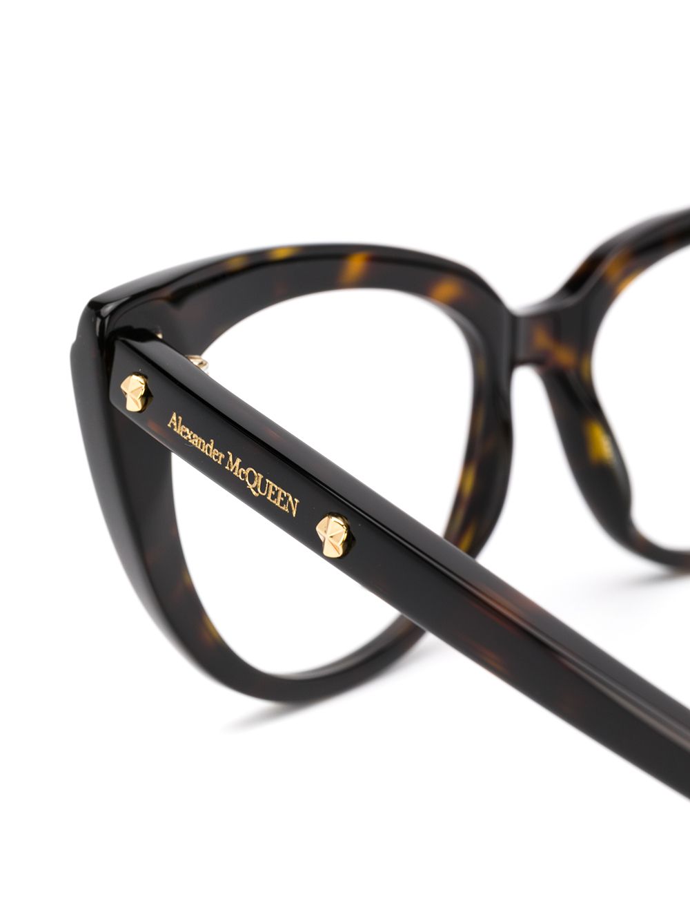 фото Alexander mcqueen eyewear очки в оправе 'кошачий глаз'