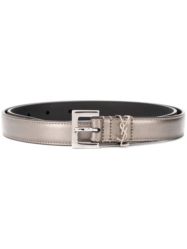 saint laurent silver belt