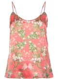 Madison.Maison Louise floral-print silk top - Pink