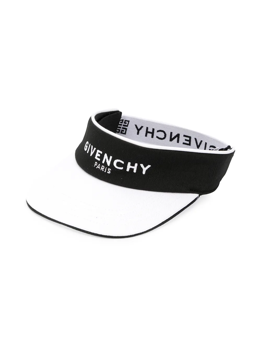 Givenchy Kids' Embroidered Logo Visor Hat In White