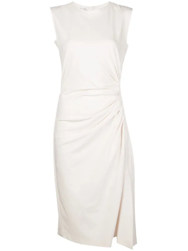 brunello cucinelli white dress