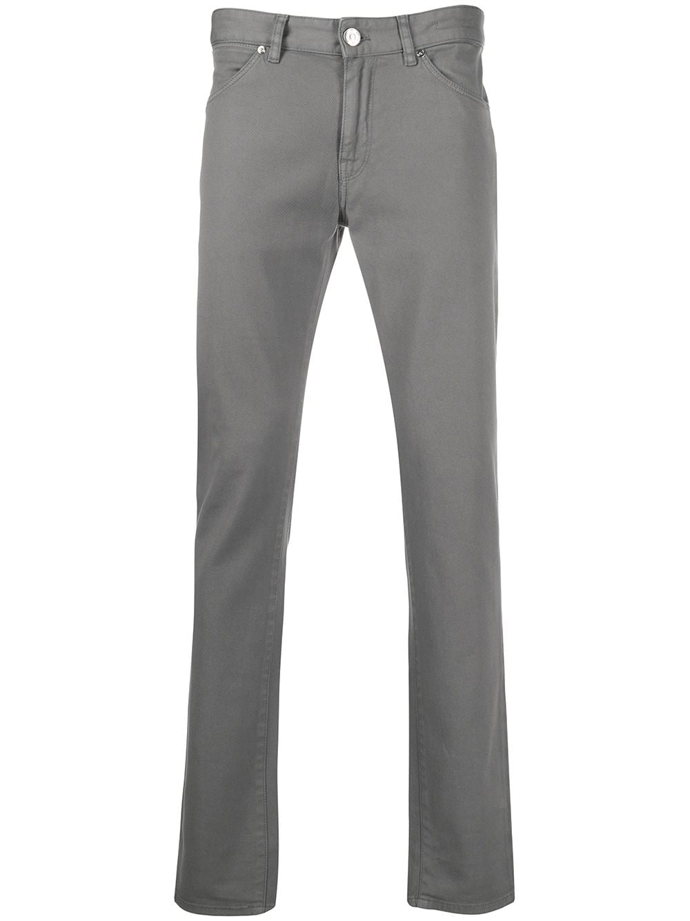 Shop Pt05 Straight-leg Trousers In Grey