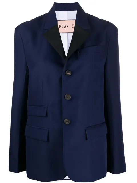 Plan C flap pocket blazer