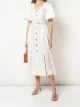 Image 2 of Nicholas puff sleeve midi dress