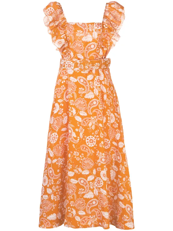 nicholas orange dress