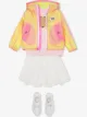 الصورة 2 من Burberry Kids جاكيت خفيف الوزن بغطاء رأس وشعار الماركة