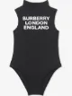 الصورة 1 من Burberry Kids ثوب سباحة برقبة مرتفعة وطبعة شعار الماركة