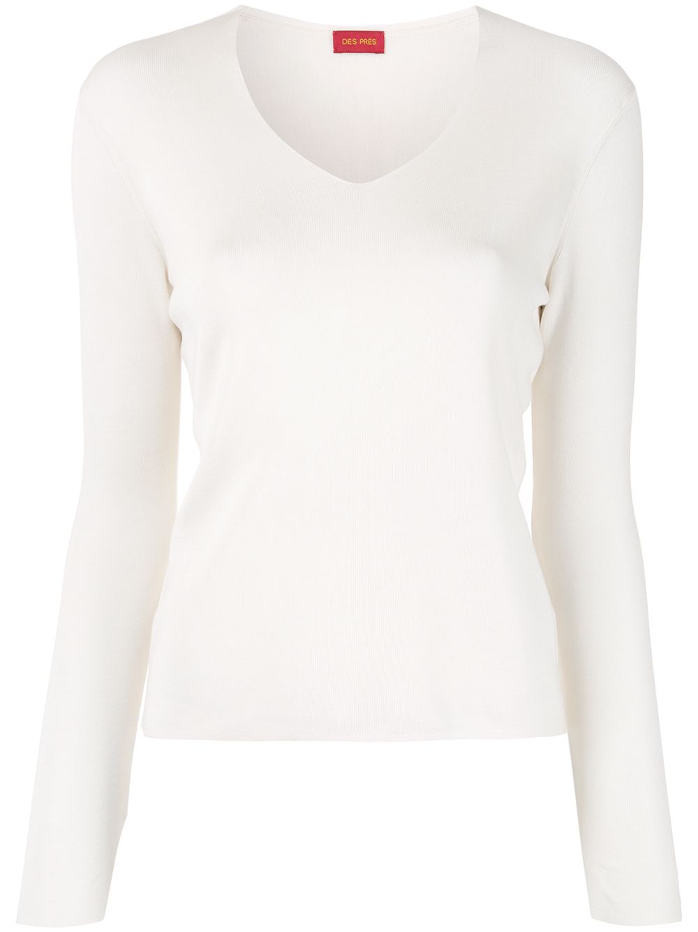 фото Des prés v-neck silk pullover