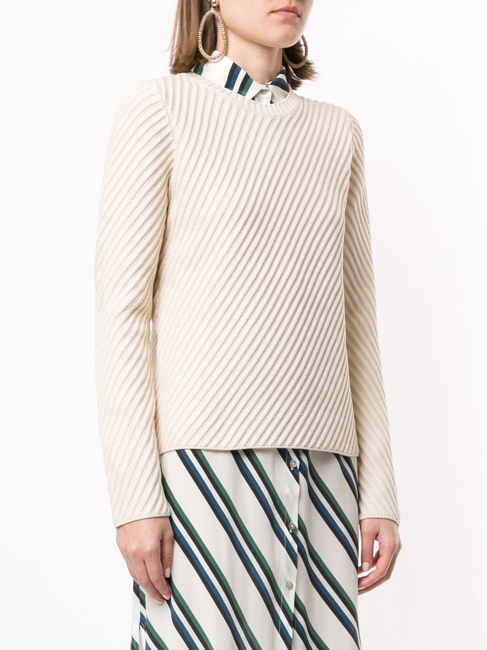 фото Des prés ribbed crew-neck jumper