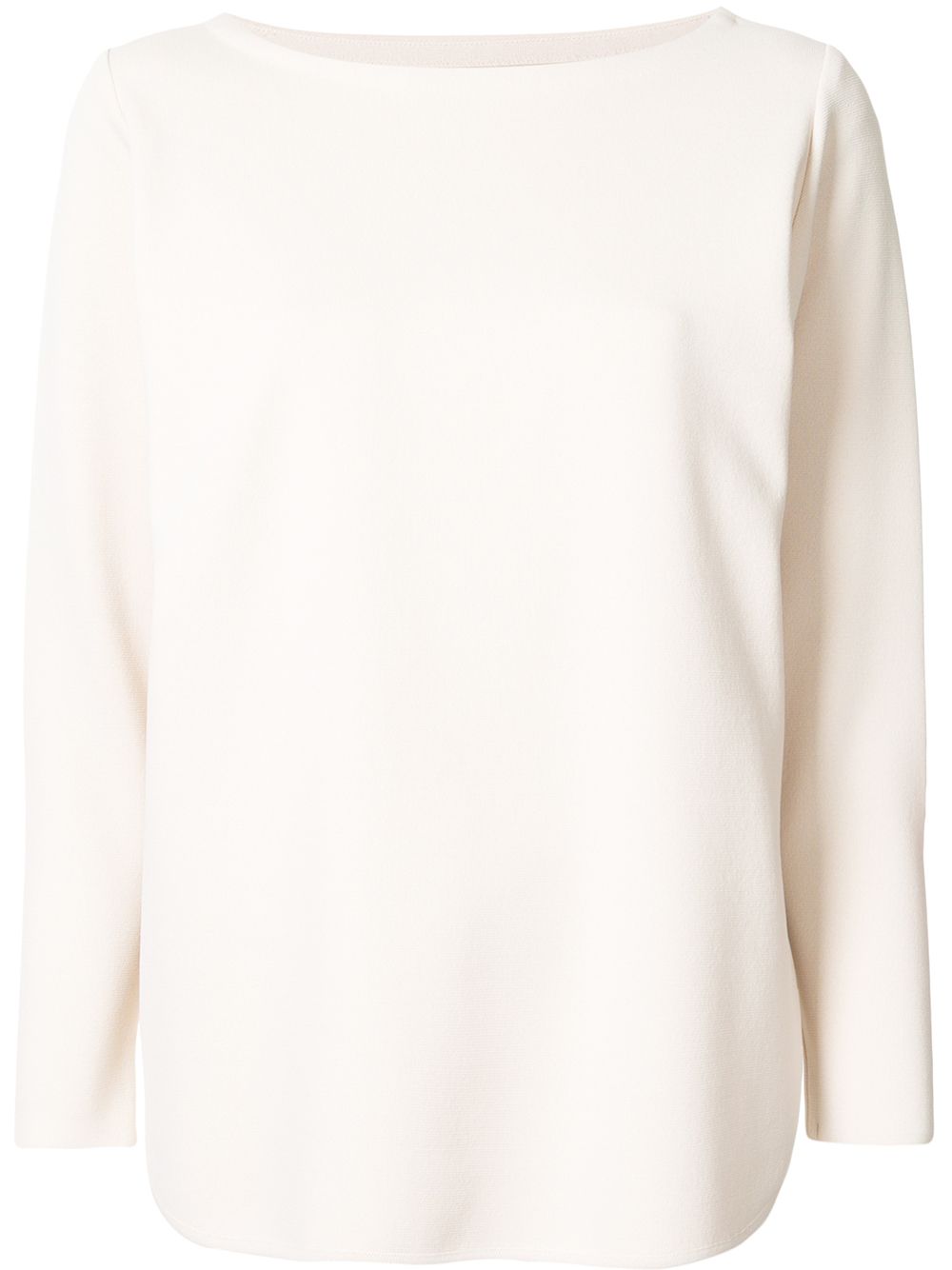 Tomorrowland Boat Neck Knitted Top In Neutrals