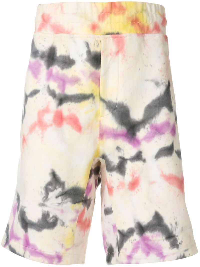 Shop Wooyoungmi Tie-dye Printed Shorts In Multicolour