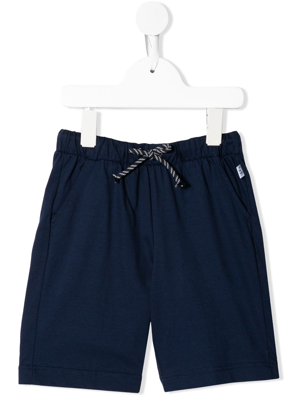 Shop Il Gufo Drawstring-waist Track Shorts In Blue