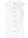 GANNI organic cotton blouse - White