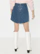 GANNI studded denim skirt