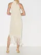 Taller Marmo olympia croc effect halterneck dress