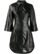 Image 1 of GANNI three-quarter sleeve mini shirtdress