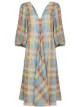 Image 1 of GANNI seersucker check midi dress