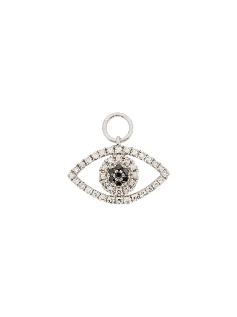 Roxanne First 14kt white gold diamond-embellished eye charm
