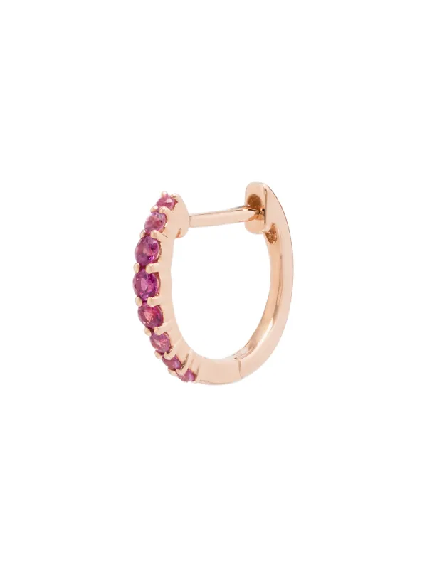 14kt rose gold hoop earrings
