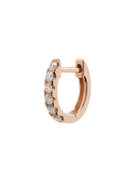 Roxanne First 14kt rose gold huggie hoop earring