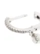 Image 2 of Roxanne First 14kt white gold diamond amethyst drop hoop