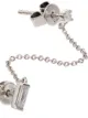 Roxanne First 14kt white gold Laura double earring