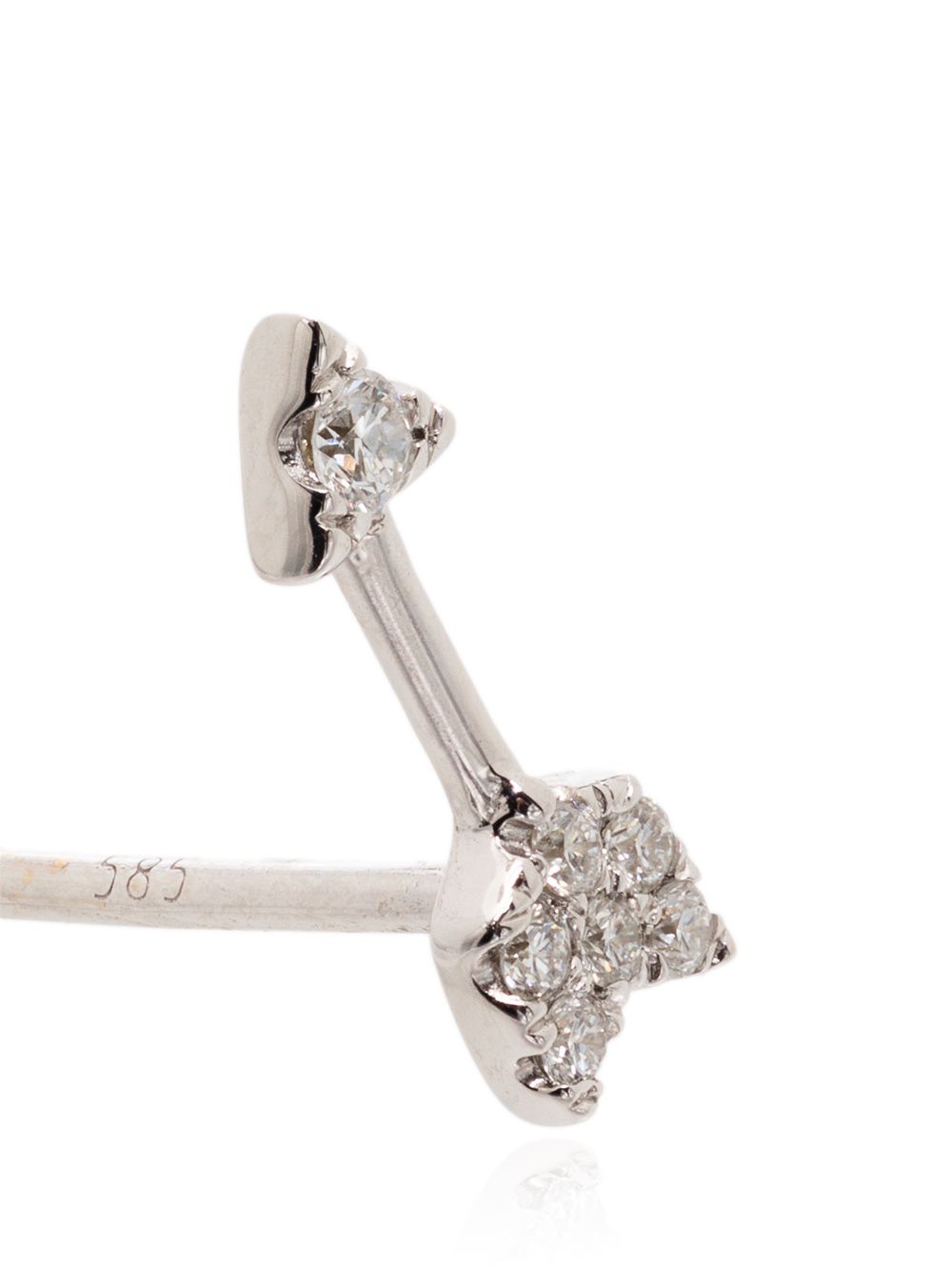 фото Roxanne first cupid bow 14kt diamond earring