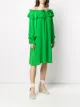 P.A.R.O.S.H. pleated trim midi dress