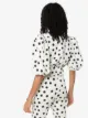 Adriana Degreas puff-sleeve polka-dot bodysuit