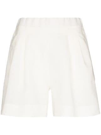 Asceno Zurich Linen Shorts Farfetch