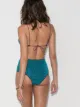 Oséree Lumier metallic colour-block bikini set