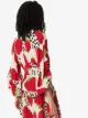 Adriana Degreas Strawberry-print tie-front blouse