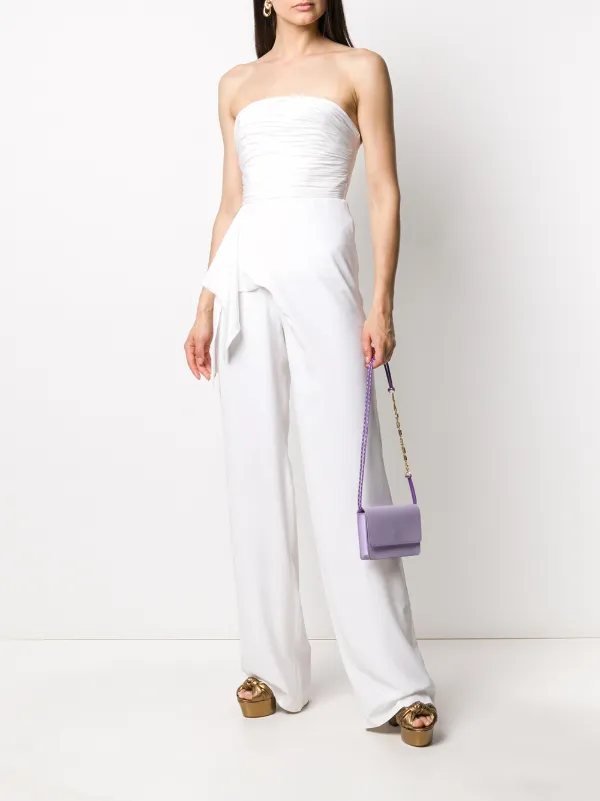 white silk jumpsuit