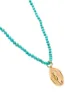 Hermina Athens Hermis beaded coin-pendant necklace