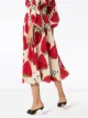 Adriana Degreas strawberry print midi skirt
