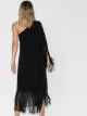 Taller Marmo Piccolo Ubud one-shoulder fringed midi dress