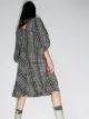 GANNI checked cotton midi dress