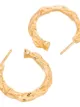 Hermina Athens full moon hoop earrings