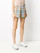 GANNI check-print seersucker shorts