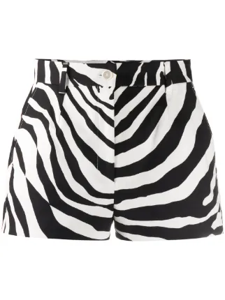 Dolce \u0026 Gabbana zebra print shorts 