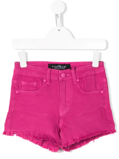 John Richmond Junior mid-rise denim shorts