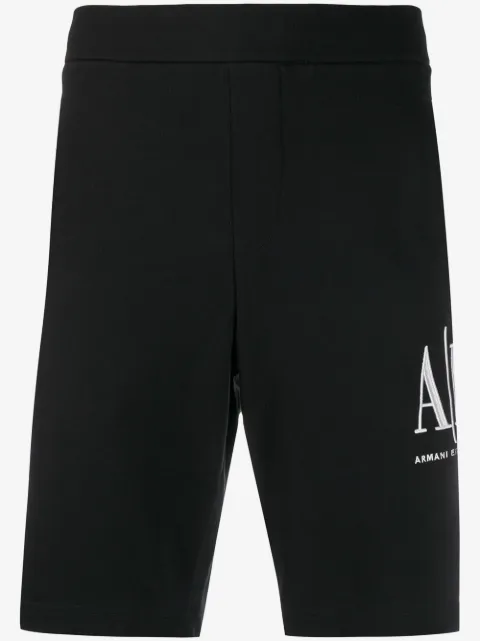 Armani Exchange short à logo brodé