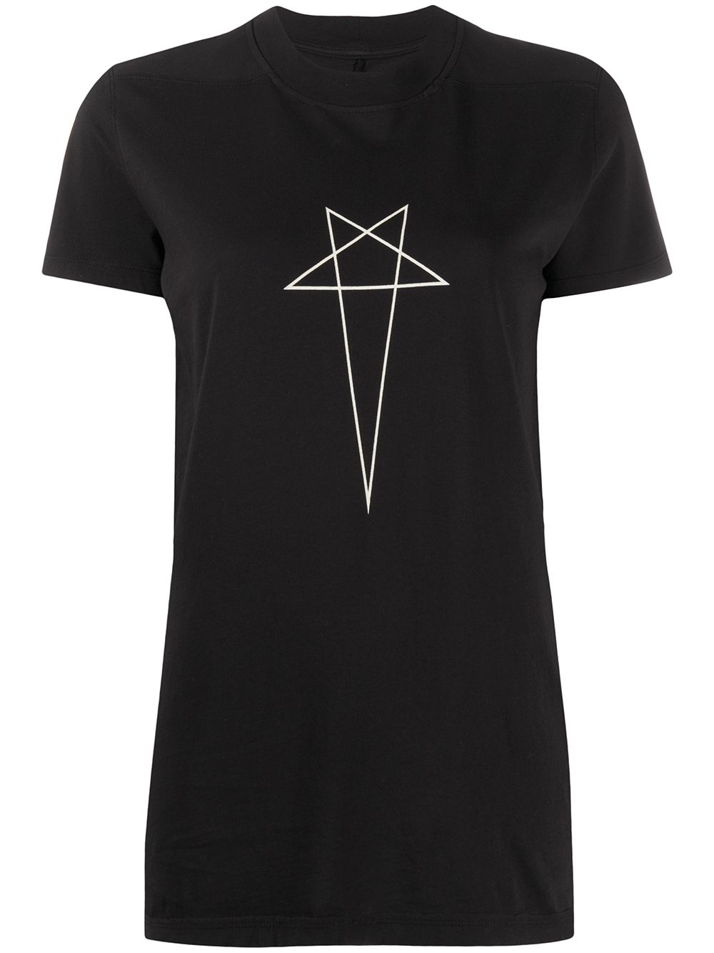 Shop Rick Owens Drkshdw T-shirt Mit Stern-print In Black