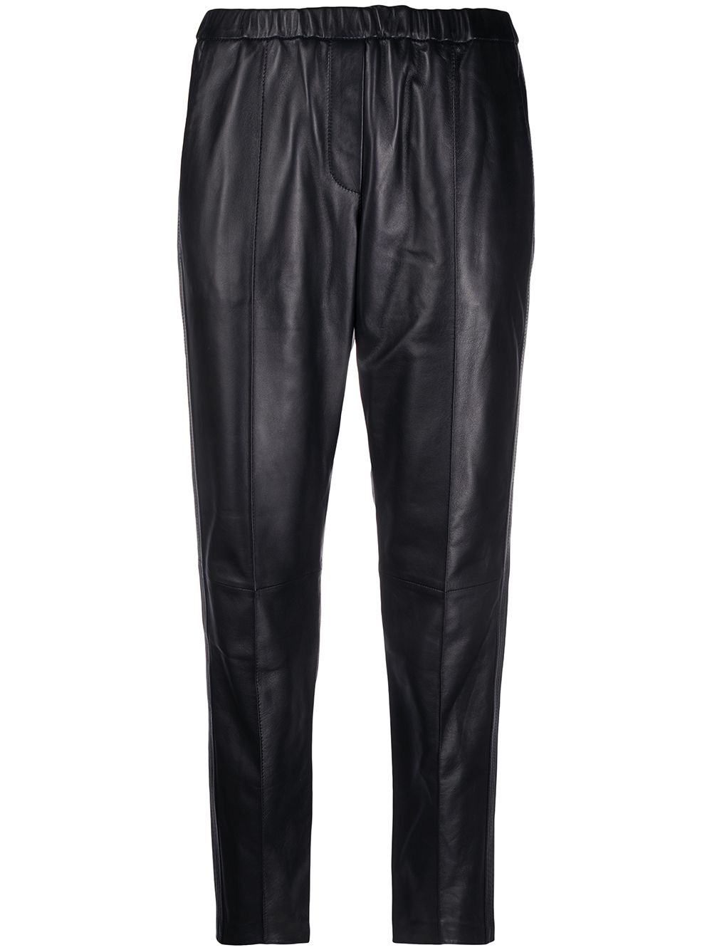 фото Yves salomon cropped leather trousers