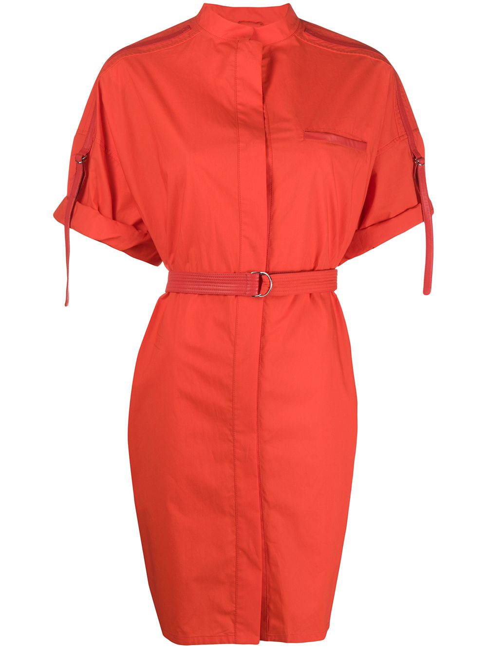 фото Yves salomon short-sleeve belted dress