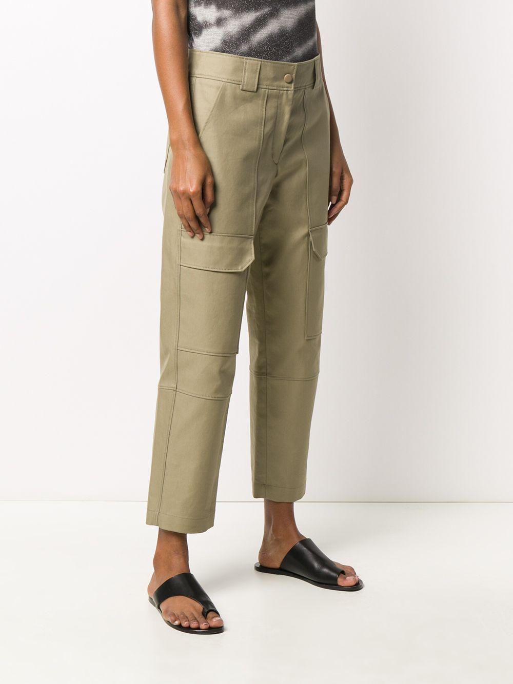 фото Yves salomon cropped cargo trousers