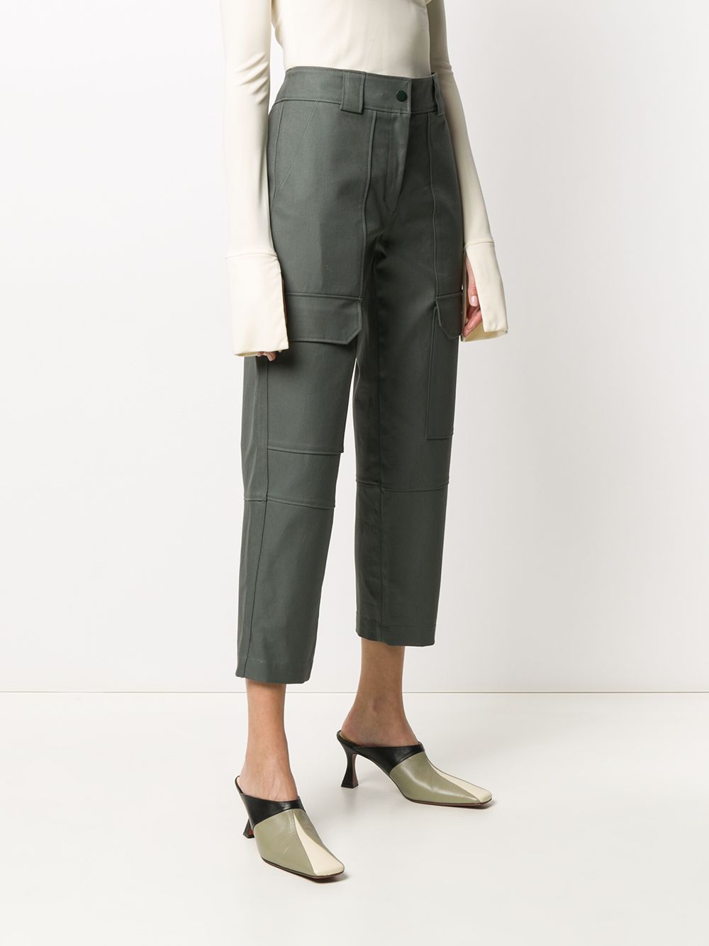 фото Yves salomon cropped cargo trousers