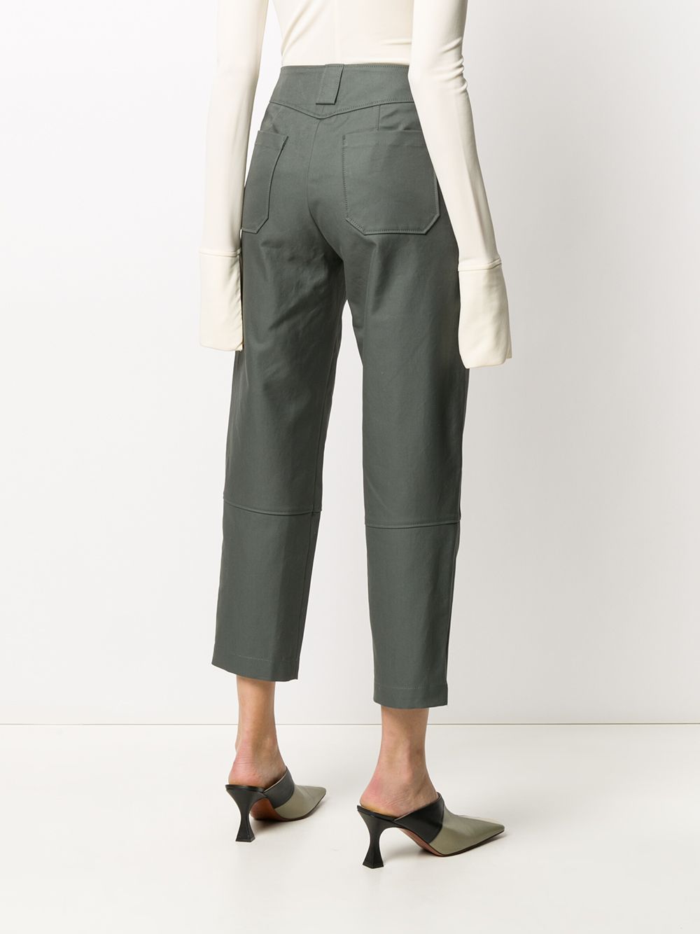 фото Yves salomon cropped cargo trousers