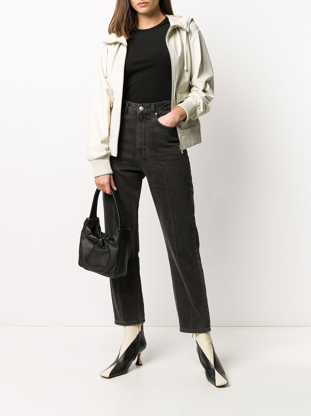 фото Yves salomon zipped drawstring jacket